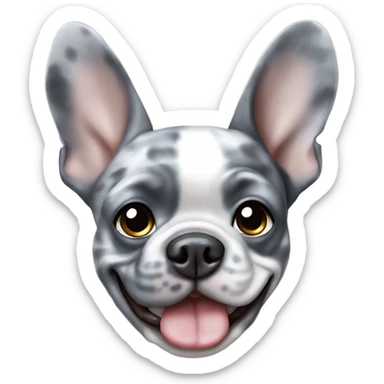 Blue Merle Frenchie sticker