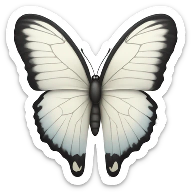 a white butterfly sticker