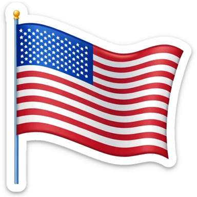 american flag  sticker