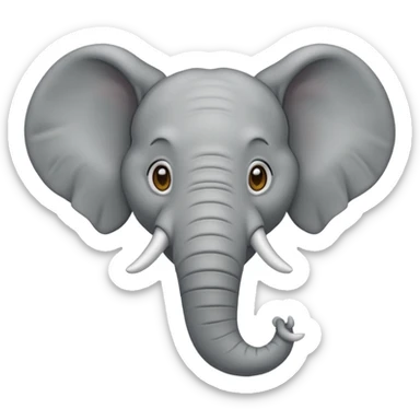 Elephant with body sticker