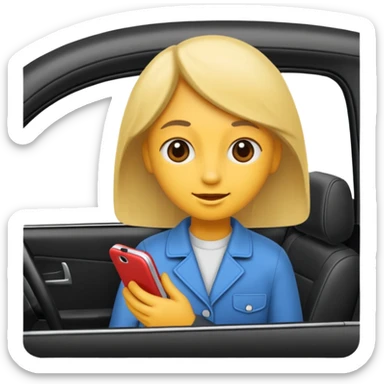 Поездка на машине sticker