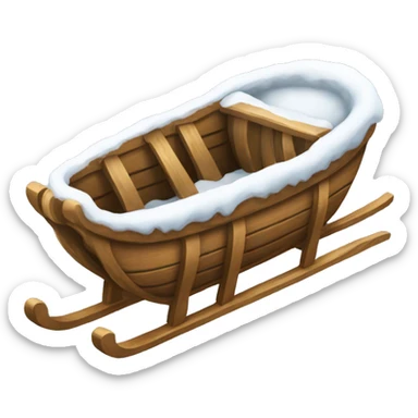 Winter sled  sticker