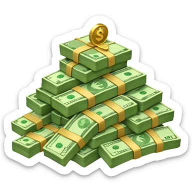 stash of money sticker