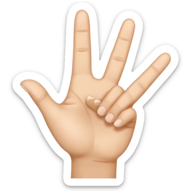 Yvl hand sign sticker
