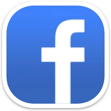 White color Facebook app sticker