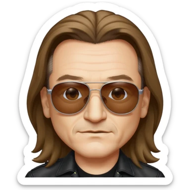 The Edge of U2 sticker