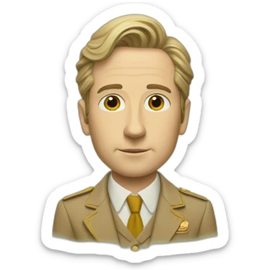 Wes Anderson style sticker