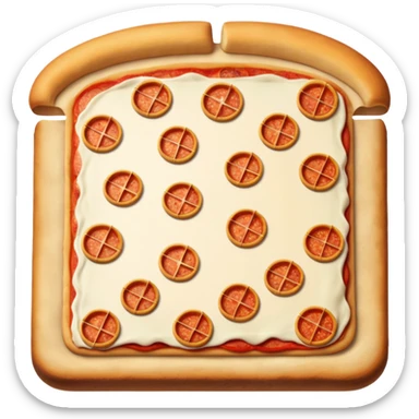 chesse slide pizza sticker