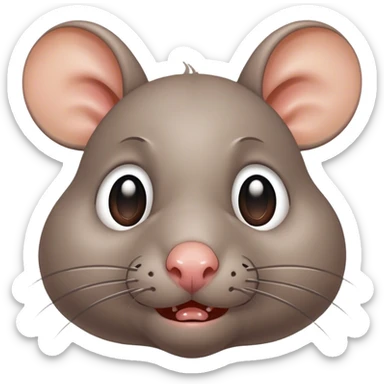rat with tears on cheek very sad crying emotional  sticker