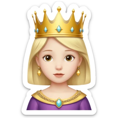 royal girl child sticker