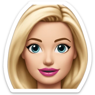 margot robbie as barbie sticker