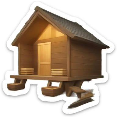 Sauna, forest, relaxation sticker