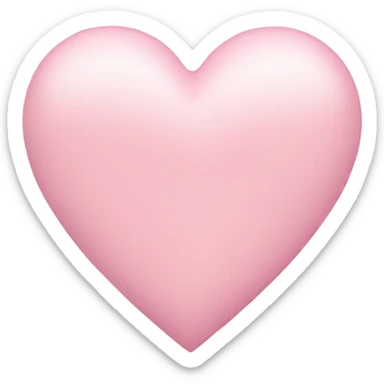 pastel pink heart sticker