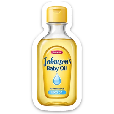 johnson's baby oil sticker