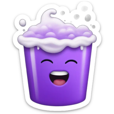 purple froth sticker