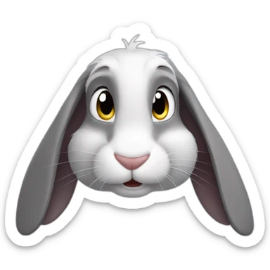 Rabbit from the cartoon secrets of pets sticker