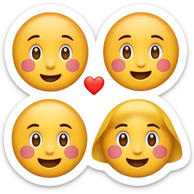 tạo cho tôi emoji 3 cô gái sticker