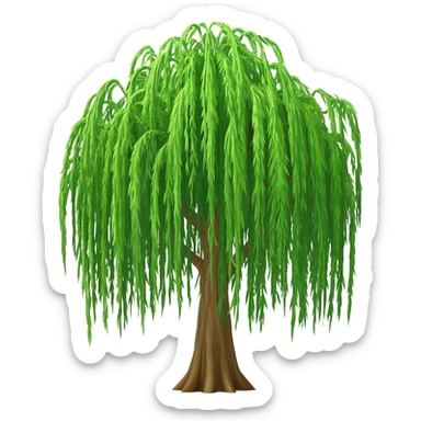 Japanese willow sticker