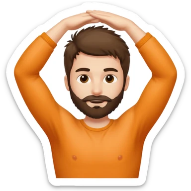 Hairy armpit close up  sticker