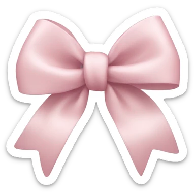 Light pink bow sticker