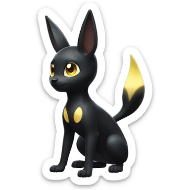  Shiny Umbreon full body sticker