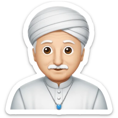 Mavi tık içi beyaz dişi mavi emoji sticker