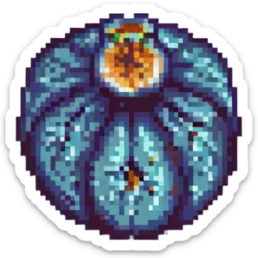 dried fig, retro and blocky pixel art sticker