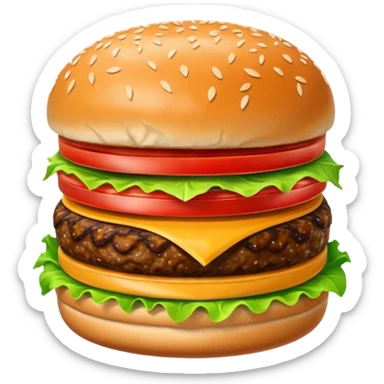 Fast food sticker