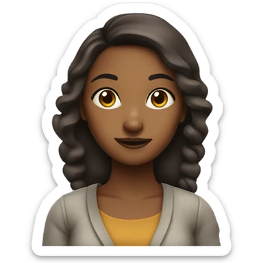 Sassy Brown girl holding money sticker