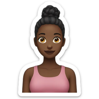 black girl sticker