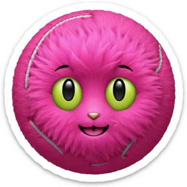 Tennis ball pink sticker