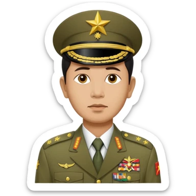 Myanmar junta Min Aung Hlaing sticker