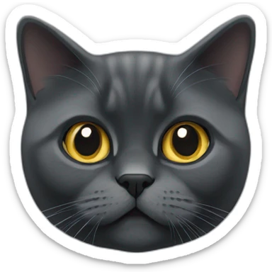 black British Shorthair lurking sticker