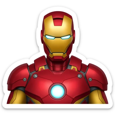 superhero iron man sticker