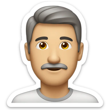 Hombre-enfadado-mediana-edad-vagabundo-calvo-cicatriz-en-cabeza sticker