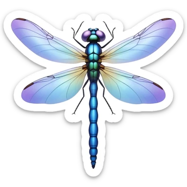 Periwinkle Dragonglfly emoji sticker