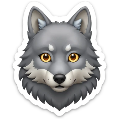 wolf ,full body. sticker