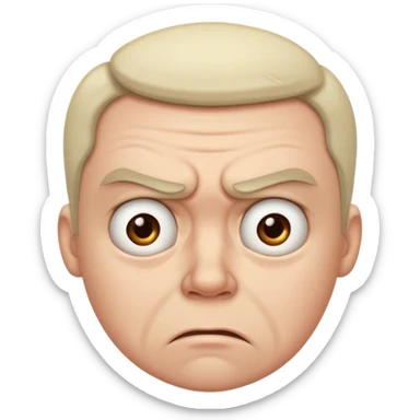 Disgusted person sticker