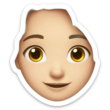 Smiling girly mops sticker