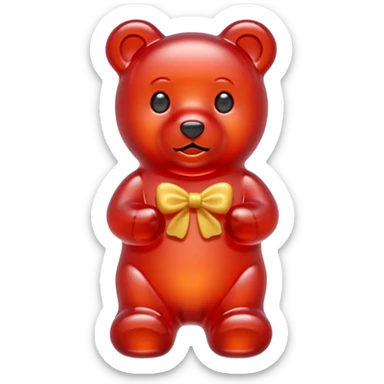 red Gummy Bears sticker