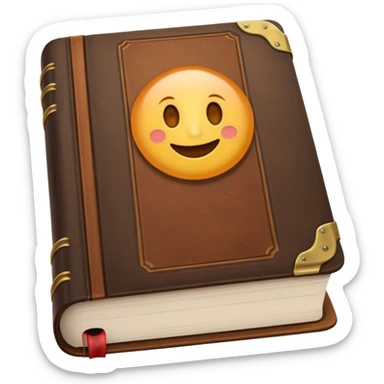 An English language textbook, no faces on it.  sticker