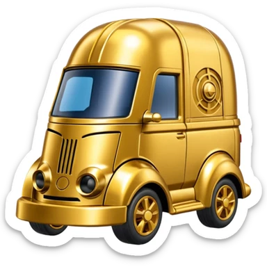 Hot Wheels 2014 Star Wars C-3PO Van Character Cars sticker