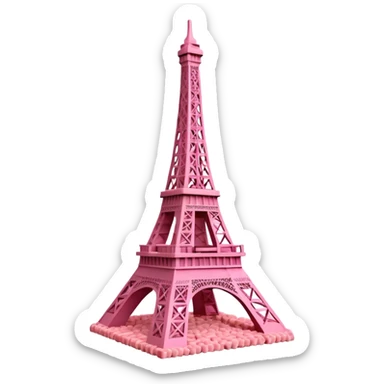 eiffel tower made of spam meat sticker