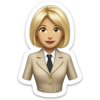 Brigitte Macron school trachée sticker