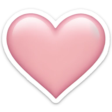 Light pink heart sticker