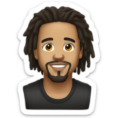 J Cole sticker