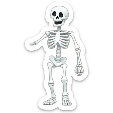 Skeleton with thumbs up  sticker