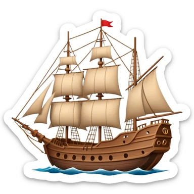 Santa Maria ship sticker