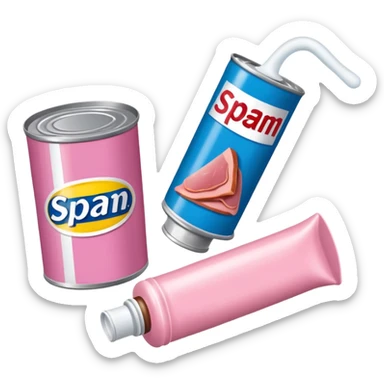 spam meat toothpaste  sticker