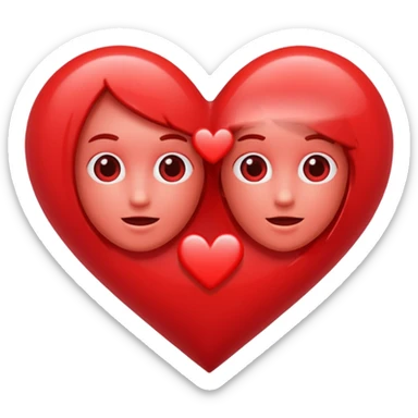 the letters M + v in a heart sticker